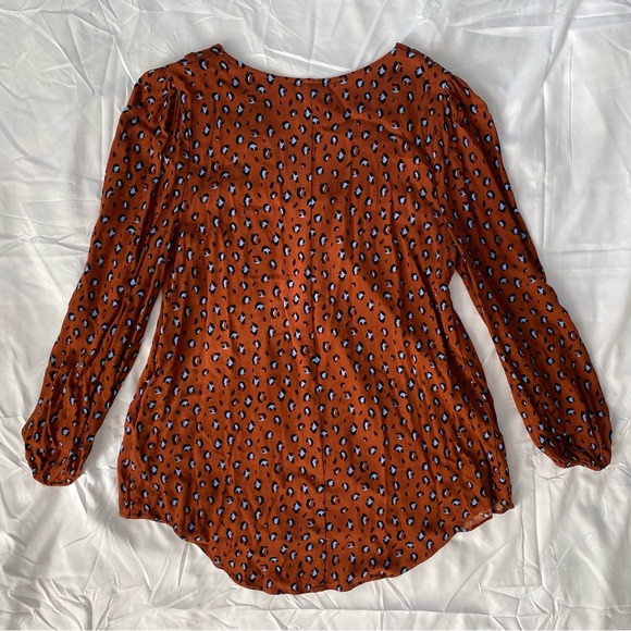a.n.a Leopard print blouse - Picture 2 of 4